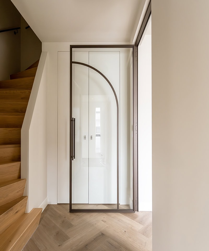 Hinged door